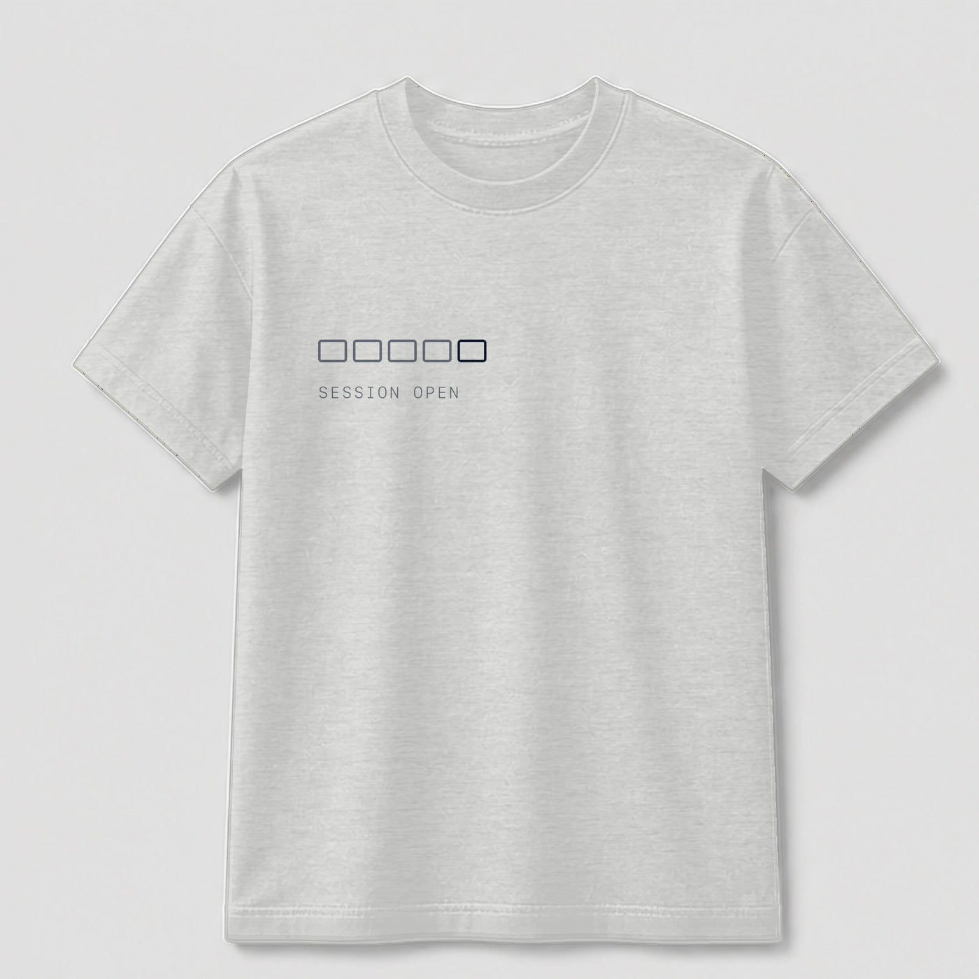 Five Tabs From Crying graphic tee by Threadmates featuring original digital burnout artwork on gray t-shirt, front.