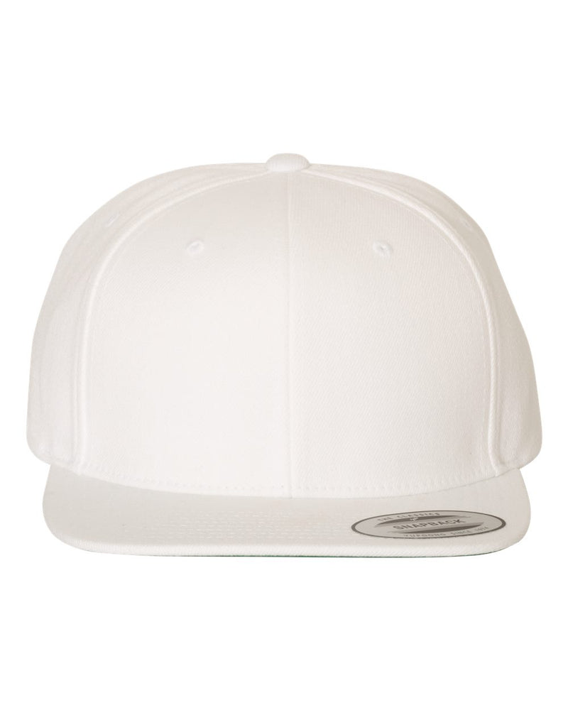Custom by Threadmates showing a blank custom snapback in White, front.